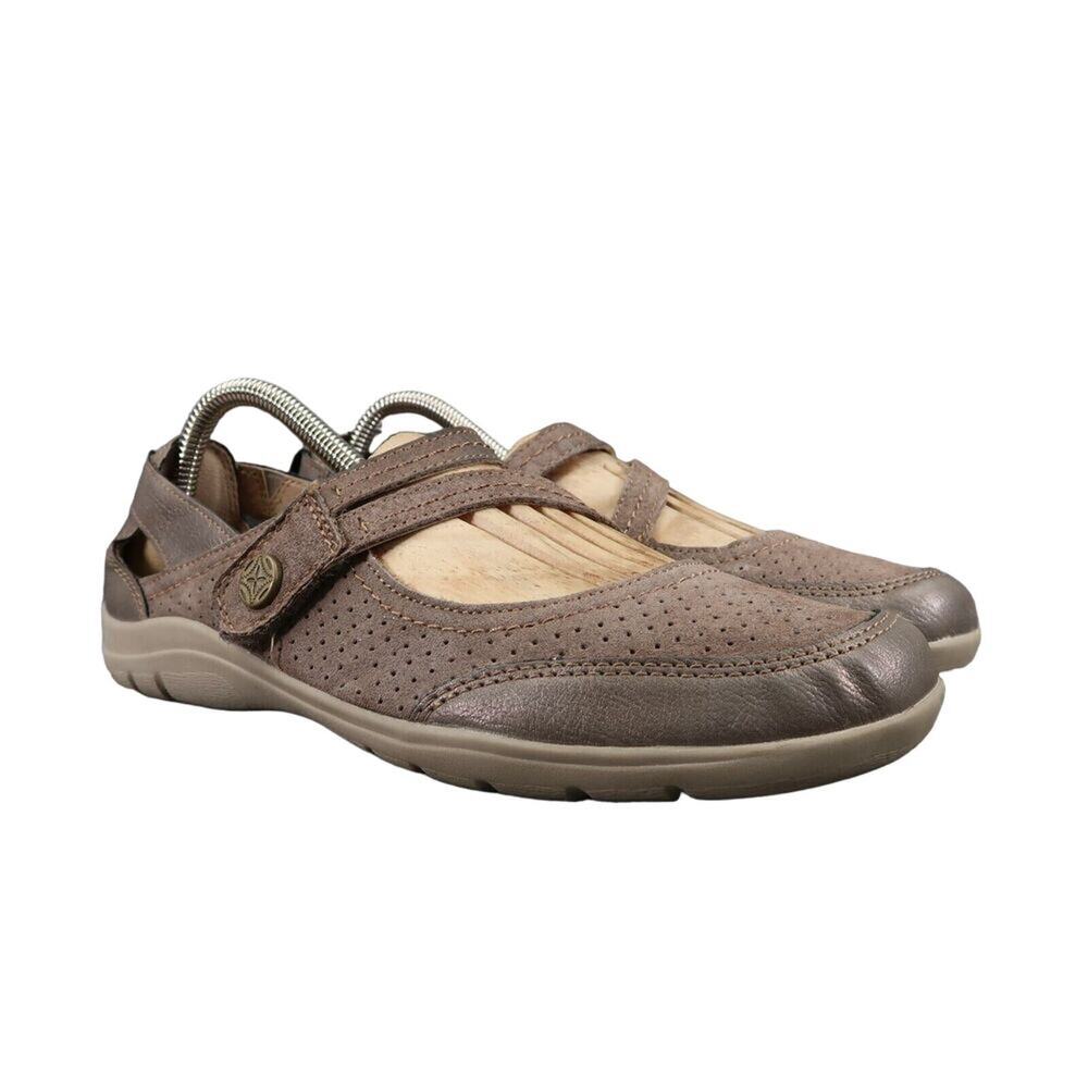 Earth Origins Shoes Womens 8.5 Mary Jane Tova Classic Comfort Leather Adjustable